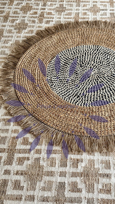 Round shaped custom rugs