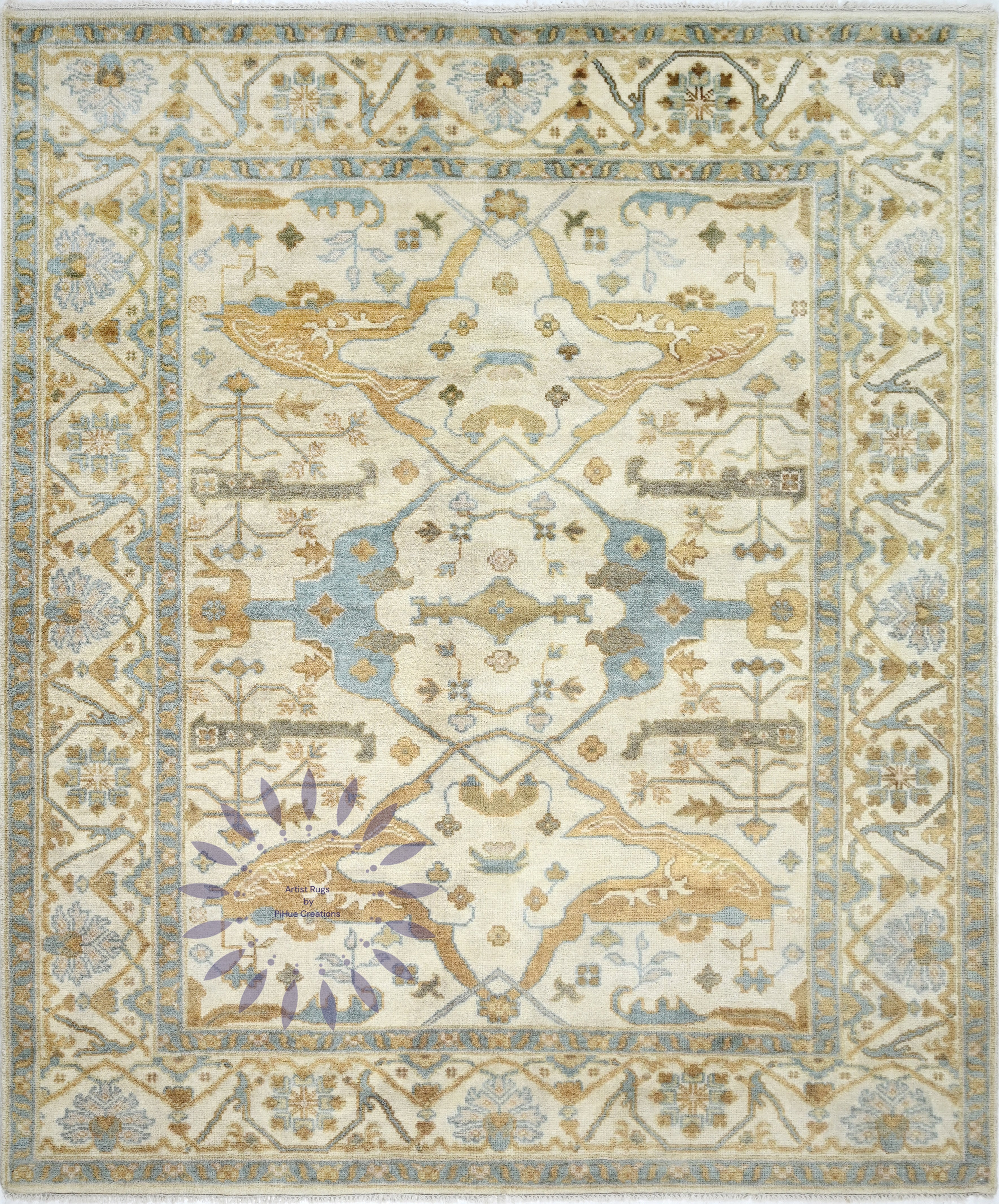 Hand-knotted Beni ourain rug