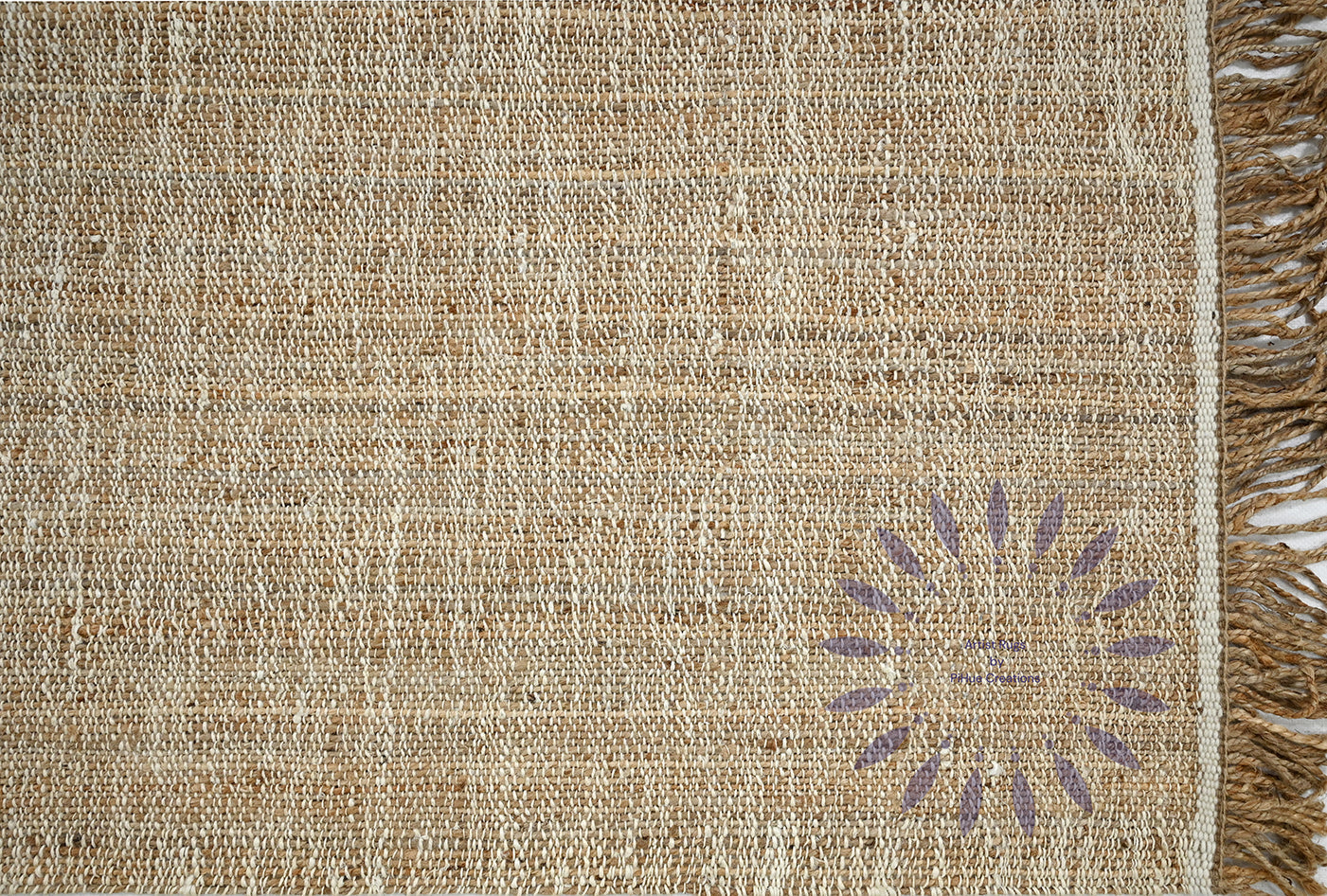 Natural fiber jute rugs