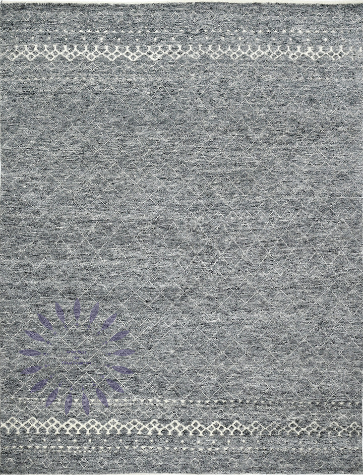 Hand-knotted wool rug