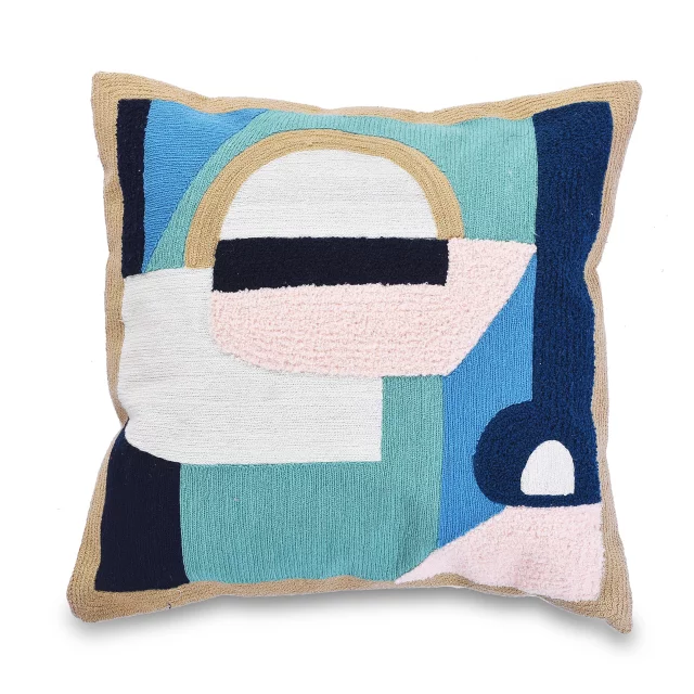 Minimal Abstract Scandinavian Cushion Cover – 100% Wool and Cotton