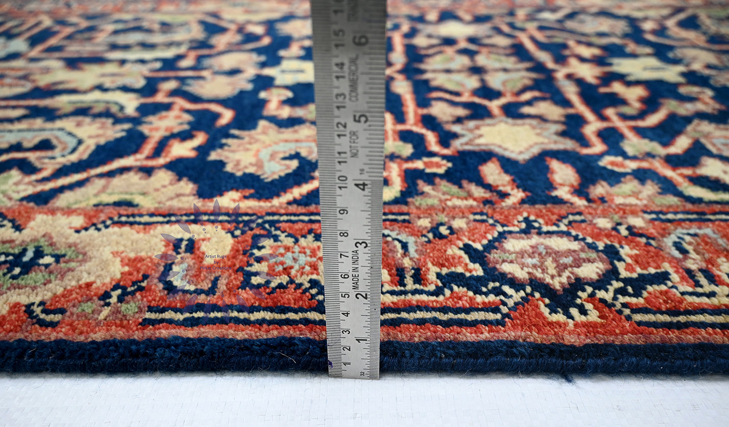 Himalayan Tapestry Faded Floral: Vintage Kitchen Runner Rug 19