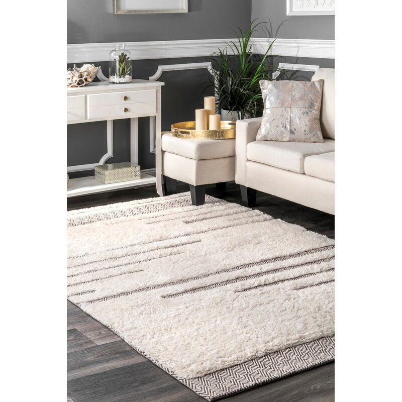 Zellige Rhythm Moroccan Handmade rug made from Himalayan wool - Living Room rug PihueCreations174 - Rug Artist 