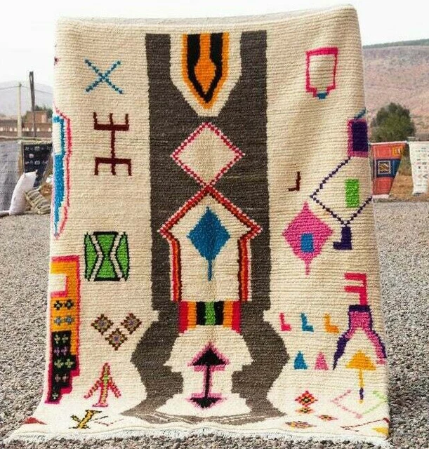 Nomad Oasis Rug made from Himalayan wool for Living Room, Bed Room Pihue_Moraccan4 - Rug Artist 