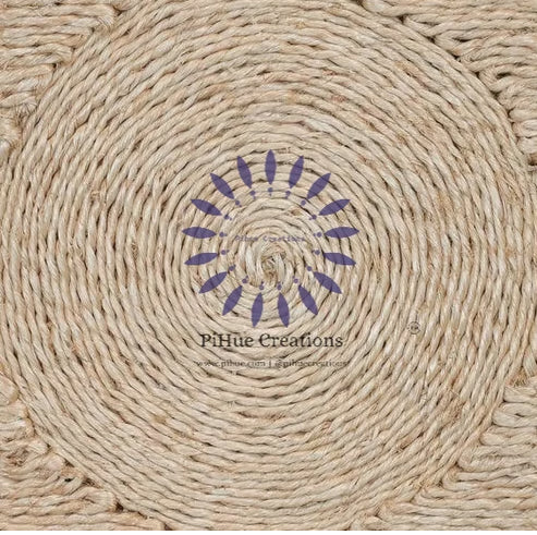 Jute Abaca Handwoven Basketweave Rug