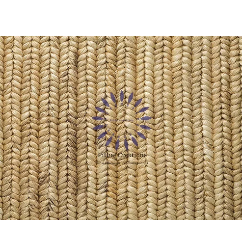 Light Natural Abaca Chunky Braid Rug
